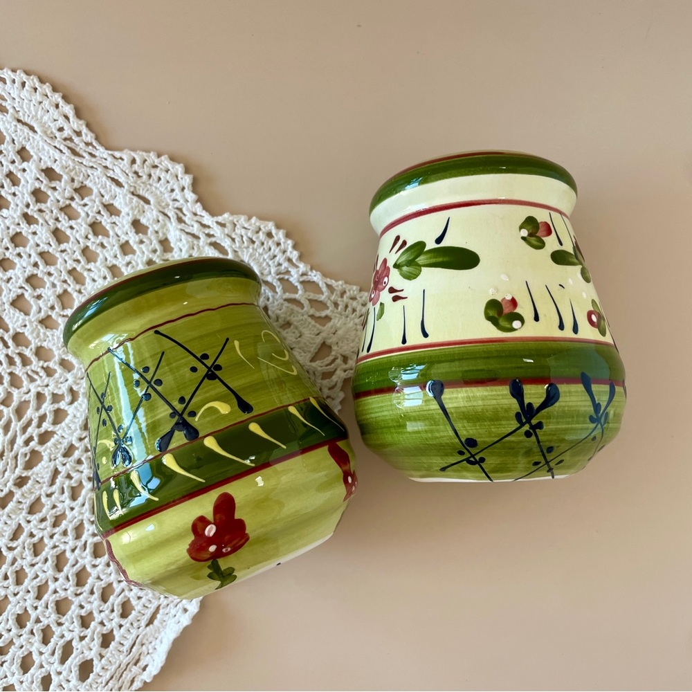 Hand-Painted Salt and Pepper Shakers